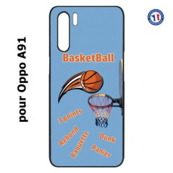 Coque pour Oppo A91 fan Basket