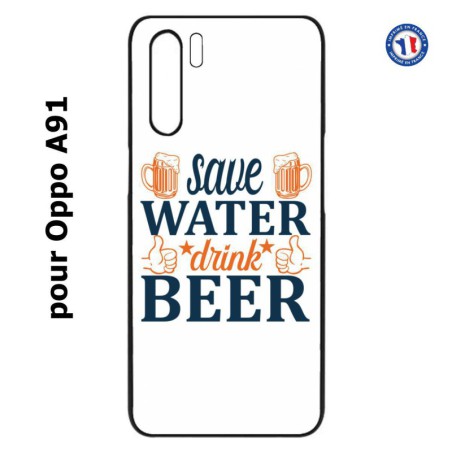 Coque pour Oppo A91 Save Water Drink Beer Humour Bière