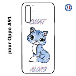 Coque pour Oppo A91 Chat alors