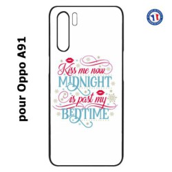 Coque pour Oppo A91 Kiss me now Midnight is past my Bedtime amour embrasse-moi