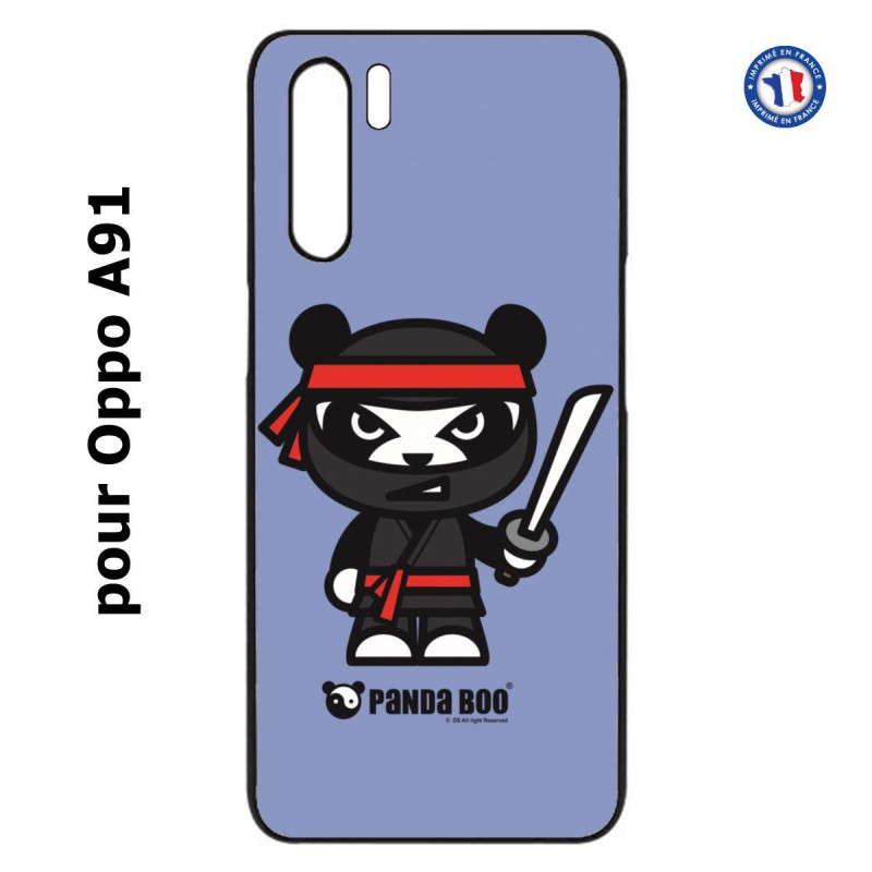 Coque pour Oppo A91 PANDA BOO© Ninja Boo noir - coque humour