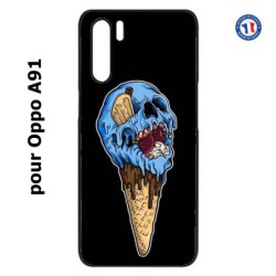 Coque pour Oppo A91 Ice Skull - Crâne Glace - Cône Crâne - skull art