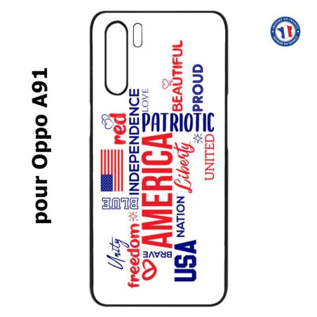 Coque pour Oppo A91 USA lovers - drapeau USA - patriot