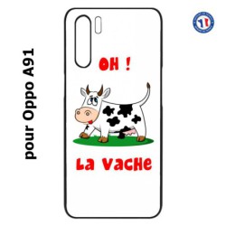 Coque pour Oppo A91 Oh la vache - coque humoristique