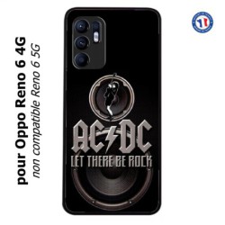 Coque pour Oppo Reno 6 4G groupe rock AC/DC musique rock ACDC