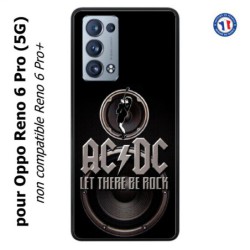 Coque pour Oppo Reno 6 Pro (5G) groupe rock AC/DC musique rock ACDC