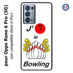 Coque pour Oppo Reno 6 Pro (5G) J'aime le Bowling