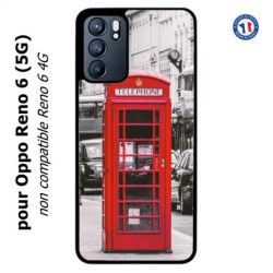 Coque pour Oppo Reno 6 (5G) Cabine téléphone Londres - Cabine rouge London