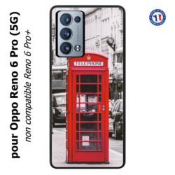 Coque pour Oppo Reno 6 Pro (5G) Cabine téléphone Londres - Cabine rouge London