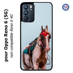 Coque pour Oppo Reno 6 (5G) Coque cheval robe pie - bride cheval