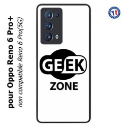 Coque pour Oppo Reno 6 Pro+ Logo Geek Zone noir & blanc