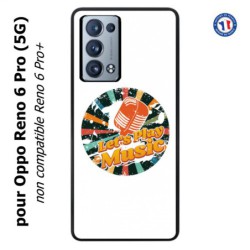 Coque pour Oppo Reno 6 Pro (5G) coque thème musique grunge - Let's Play Music