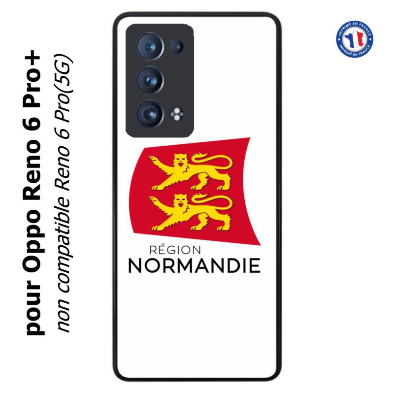 Coque pour Oppo Reno 6 Pro+ Logo Normandie - Écusson Normandie - 2 léopards