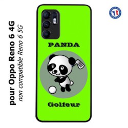 Coque pour Oppo Reno 6 4G Panda golfeur - sport golf - panda mignon