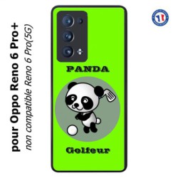 Coque pour Oppo Reno 6 Pro+ Panda golfeur - sport golf - panda mignon