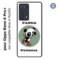 Coque pour Oppo Reno 6 Pro+ Panda patineur patineuse - sport patinage