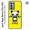 Coque pour Oppo Reno 6 Pro (5G) PANDA BOO© Bamboo à pleine dents - coque humour