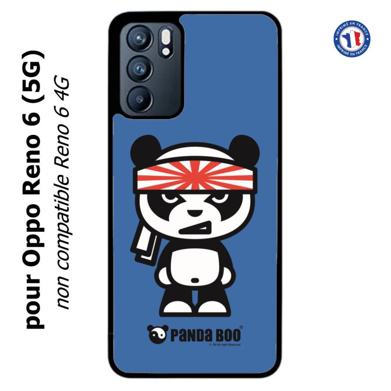 Coque pour Oppo Reno 6 (5G) PANDA BOO© Banzaï Samouraï japonais - coque humour