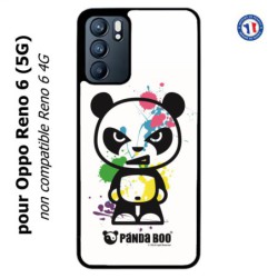 Coque pour Oppo Reno 6 (5G) PANDA BOO© paintball color flash - coque humour