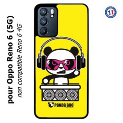 Coque pour Oppo Reno 6 (5G) PANDA BOO© DJ music - coque humour