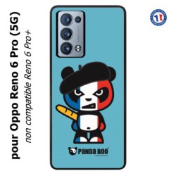 Coque pour Oppo Reno 6 Pro (5G) PANDA BOO© Français béret baguette - coque humour