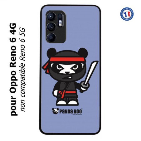 Coque pour Oppo Reno 6 4G PANDA BOO© Ninja Boo noir - coque humour