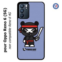 Coque pour Oppo Reno 6 (5G) PANDA BOO© Ninja Boo noir - coque humour