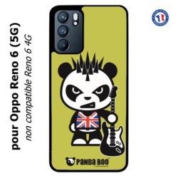 Coque pour Oppo Reno 6 (5G) PANDA BOO© Punk Musique Guitare - coque humour
