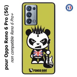 Coque pour Oppo Reno 6 Pro (5G) PANDA BOO© Punk Musique Guitare - coque humour