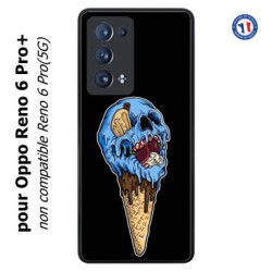 Coque pour Oppo Reno 6 Pro+ Ice Skull - Crâne Glace - Cône Crâne - skull art