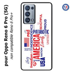 Coque pour Oppo Reno 6 Pro (5G) USA lovers - drapeau USA - patriot