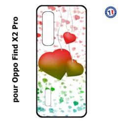 Coque pour Oppo Find X2 PRO fond coeur amour love
