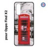Coque pour Oppo Find X2 Cabine téléphone Londres - Cabine rouge London