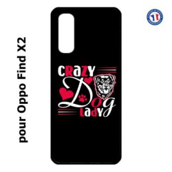 Coque pour Oppo Find X2 Crazy Dog Lady - Chien