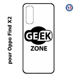Coque pour Oppo Find X2 Logo Geek Zone noir & blanc