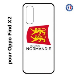 Coque pour Oppo Find X2 Logo Normandie - Écusson Normandie - 2 léopards