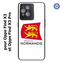 Coque pour Oppo Find X3 et Find X3 Pro Logo Normandie - Écusson Normandie - 2 léopards