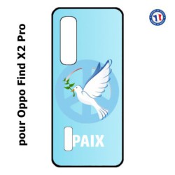 Coque pour Oppo Find X2 PRO blanche Colombe de la Paix