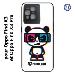 Coque pour Oppo Find X3 et Find X3 Pro PANDA BOO© 3D - lunettes - coque humour