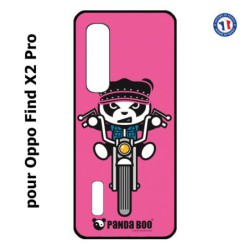 Coque pour Oppo Find X2 PRO PANDA BOO© Moto Biker - coque humour