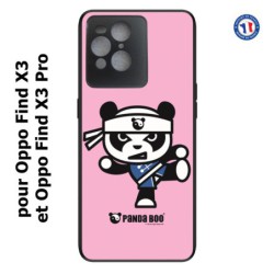 Coque pour Oppo Find X3 et Find X3 Pro PANDA BOO© Ninja Kung Fu Samouraï - coque humour
