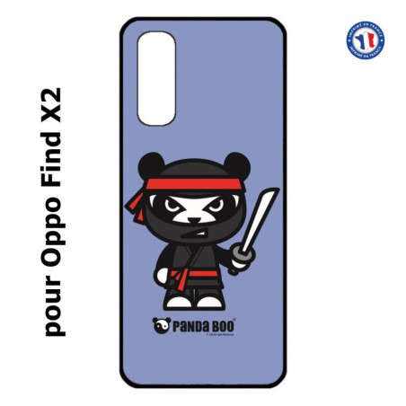 Coque pour Oppo Find X2 PANDA BOO© Ninja Boo noir - coque humour