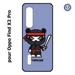 Coque pour Oppo Find X2 PRO PANDA BOO© Ninja Boo noir - coque humour