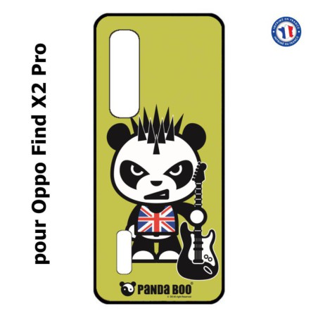 Coque pour Oppo Find X2 PRO PANDA BOO© Punk Musique Guitare - coque humour