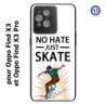 Coque pour Oppo Find X3 et Find X3 Pro Skateboard