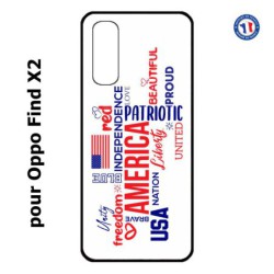 Coque pour Oppo Find X2 USA lovers - drapeau USA - patriot