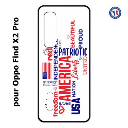 Coque pour Oppo Find X2 PRO USA lovers - drapeau USA - patriot