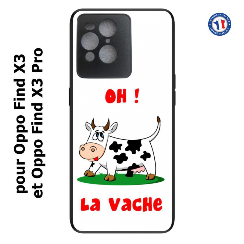 Coque pour Oppo Find X3 et Find X3 Pro Oh la vache - coque humoristique