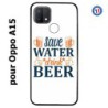 Coque pour Oppo A15 Save Water Drink Beer Humour Bière