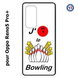 Coque pour Oppo Reno5 Pro+ J'aime le Bowling
